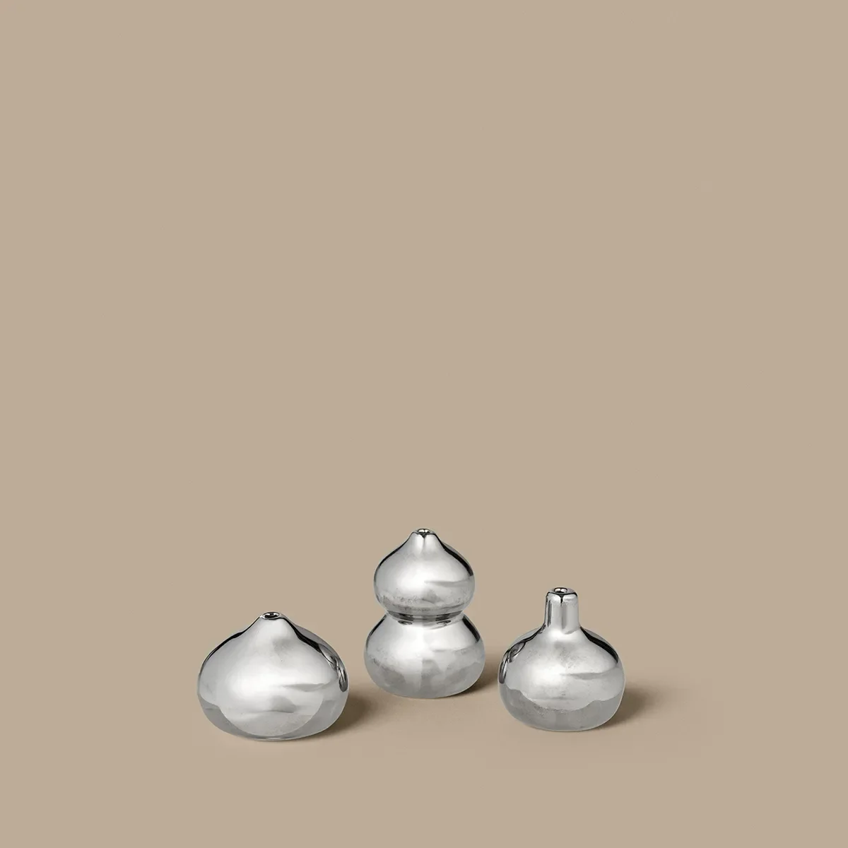 Minivas Komo Silver Set om 3