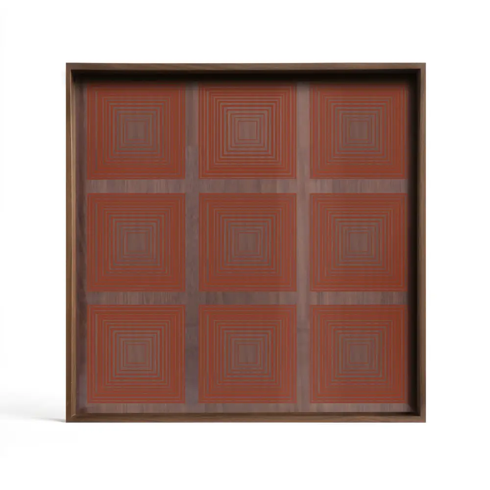 Ethnicraft, Squares bricka 38x38 cm pumpkin