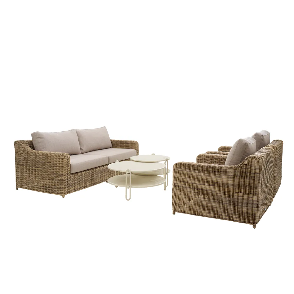 Glendon 3-sits soffa  Rustic / Beige