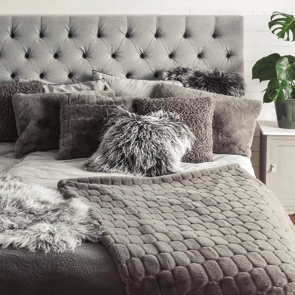 Shansi kuddfodral 40x40 cm Grey Snowtip