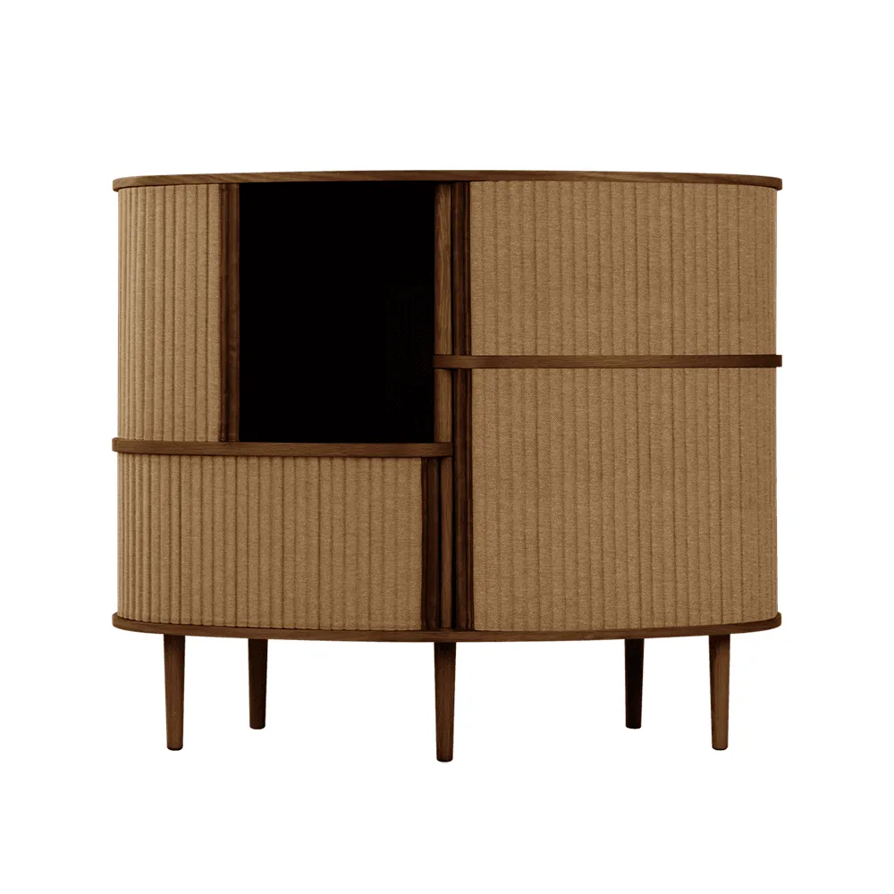 Audacious Highboard Skåp Mörk Ek/Sugar Brown