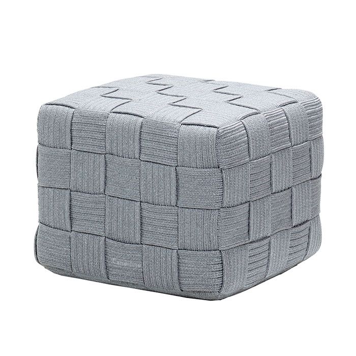 cane-line, cube fotpall ljusgrå