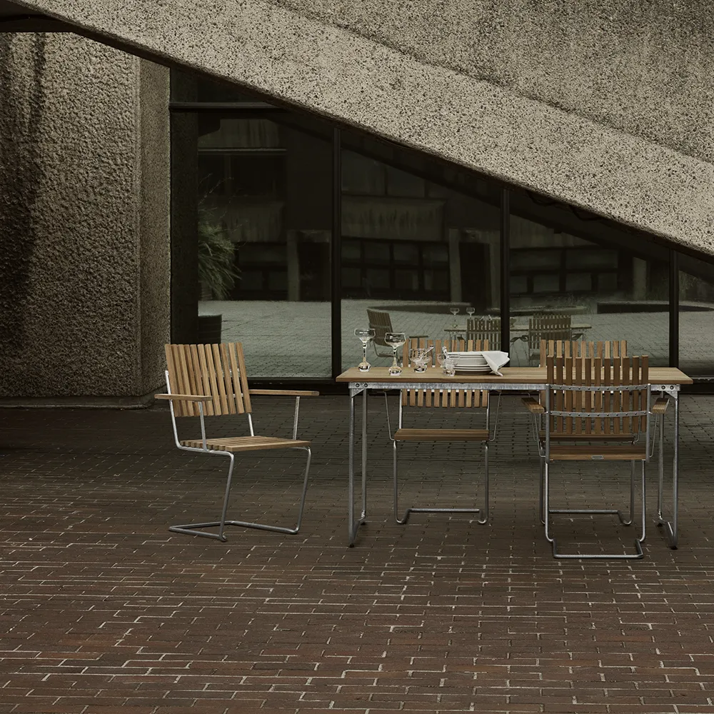 Bovik fåtölj teak / galv