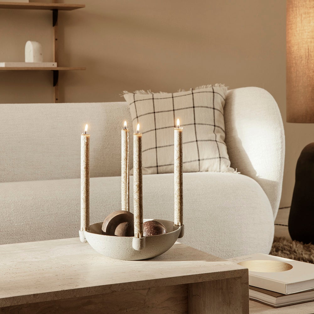 Calm Kuddfodral 50x50 Camel / Black Ferm Living