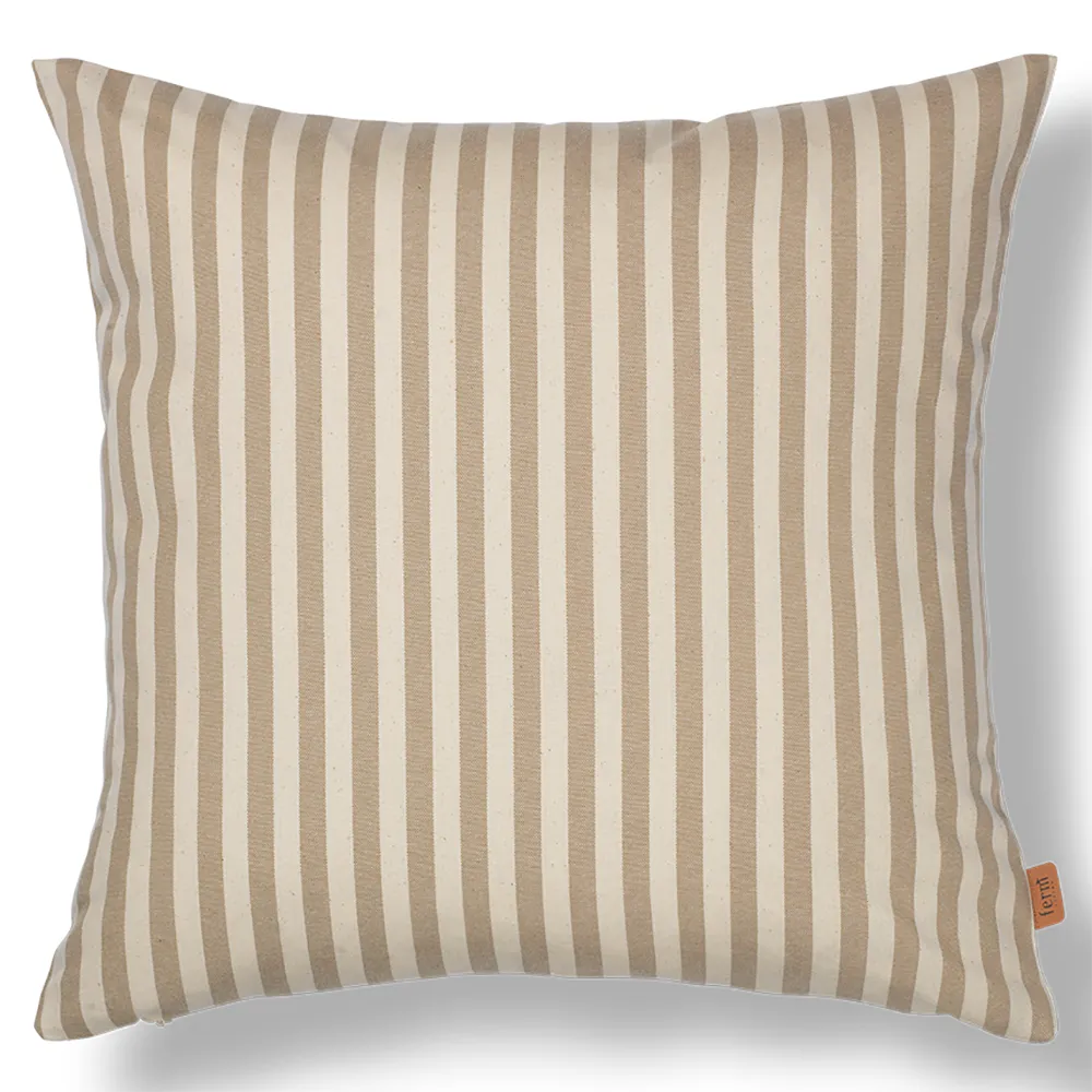 Produktfoto för Ferm Living - Strand Outdoor Cushion - Kudde - Sand/Off-white - W50 x H50 cm