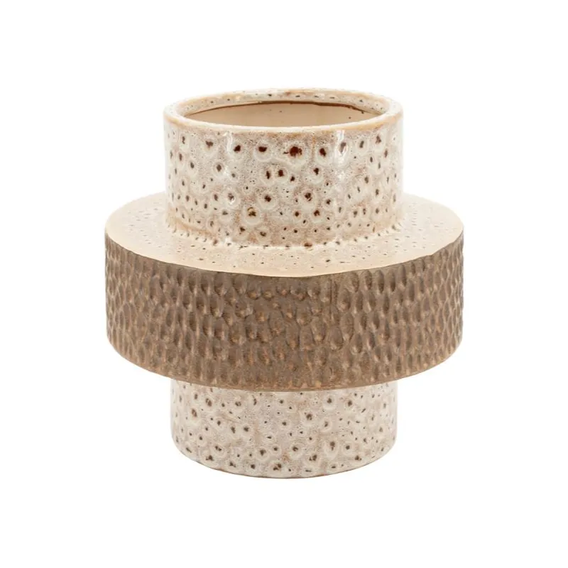 Nadir small 23,5x23,5x23 cm Lergods Brun