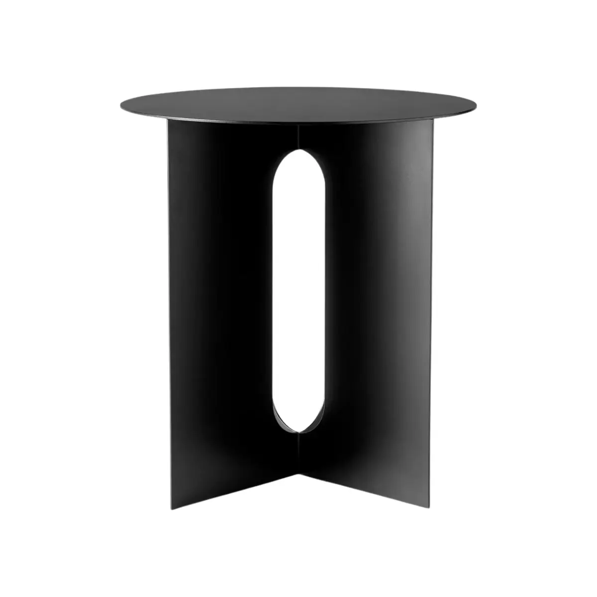 Audo CPH, Androgyne Sidobord/underrede Svart stål - Ø40 cm