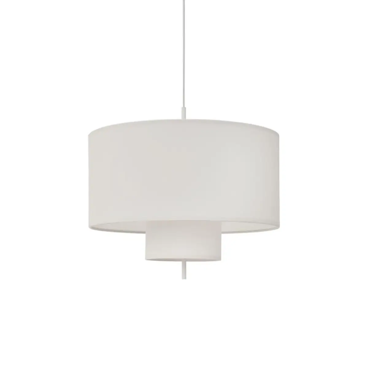 New Works, Margin Pendellampa Ø70 Vit Canvas
