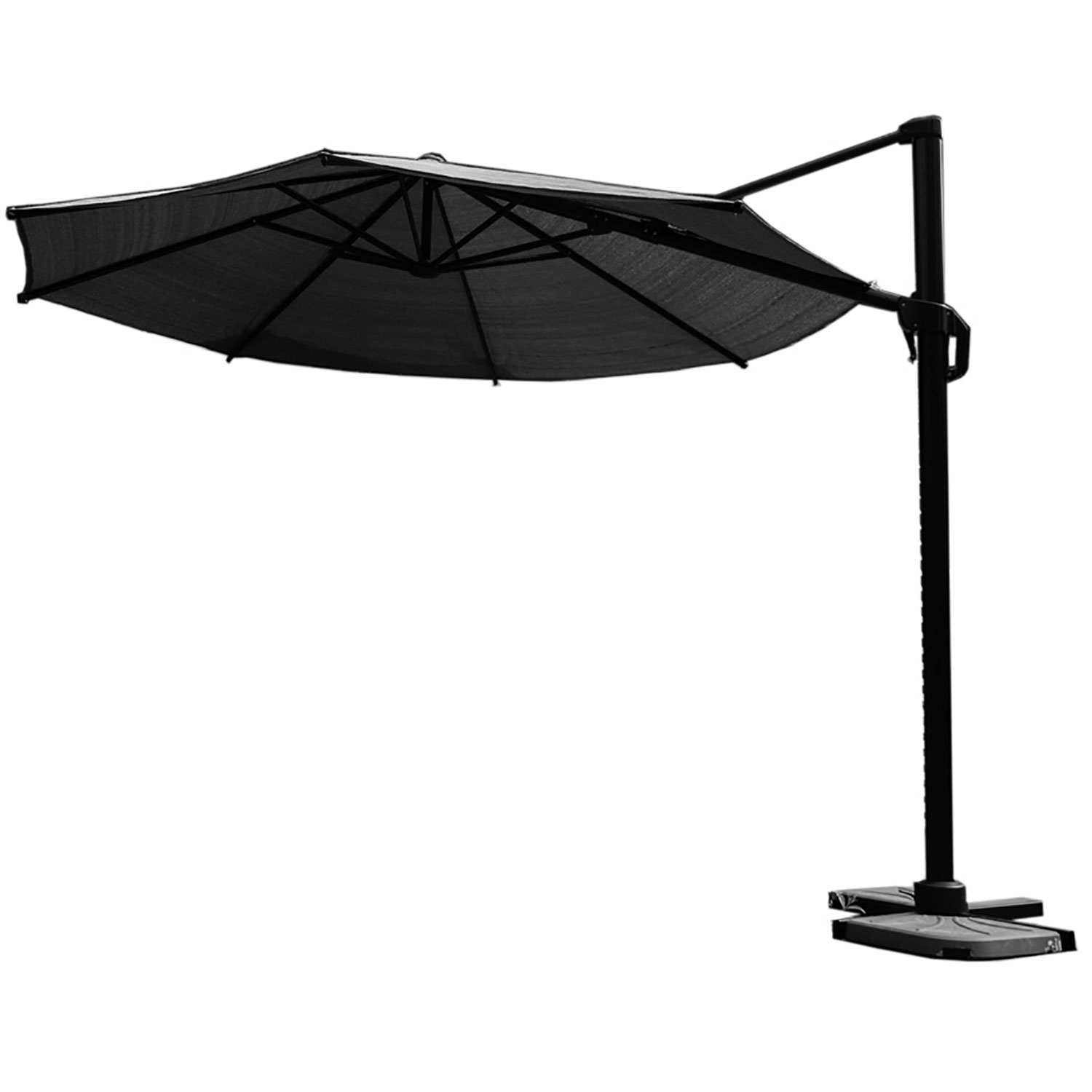 Nesling Coolfit frihängande parasoll 350cm anthracite