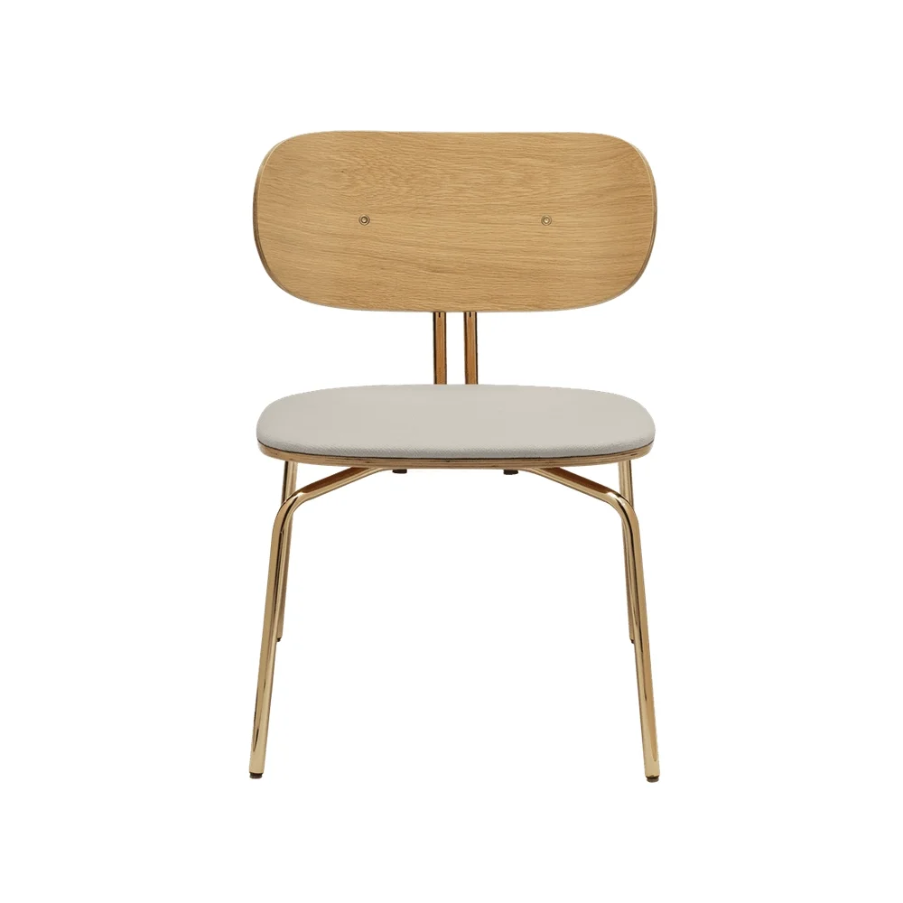 Umage, Curious Loungefåtölj Ek/Mässing White Sands