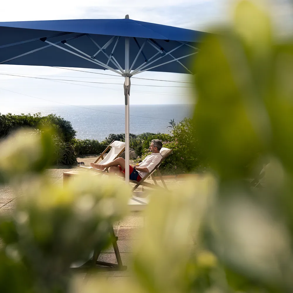 Fortello 300x300 cm parasoll alu Cat.5 645 Burgundy