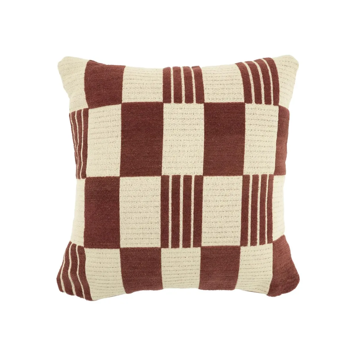 By-Boo, Pillow Twist 45x45 cm - burgundy 45x45 cm
