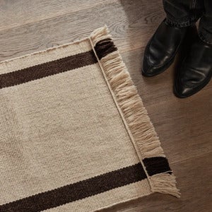 Calm Kelim Matta 50x70 cm - Off-white/Coffee