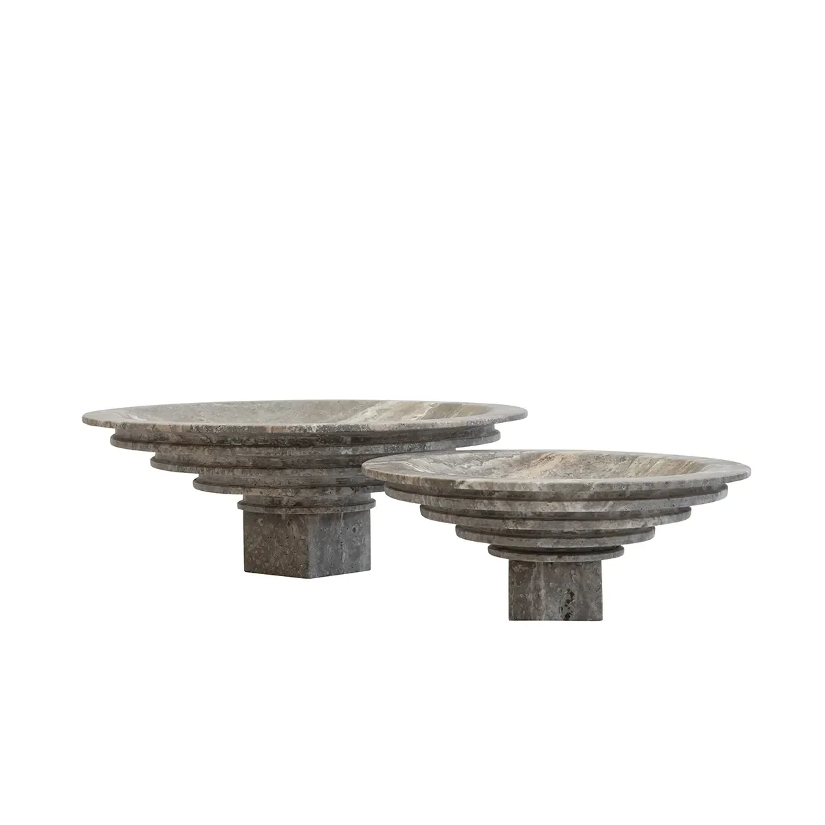Dekorationsskål i Travertine Sori Mini, Ø 30 cm