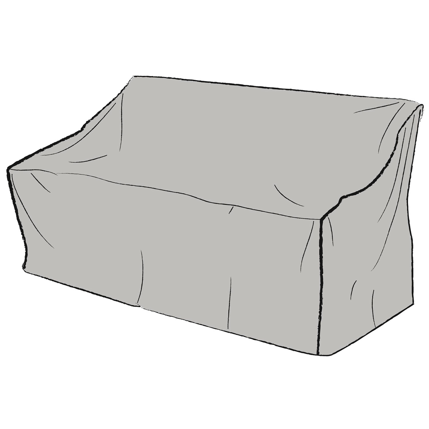 Möbelskydd soffa 99×195 cm grå polyester