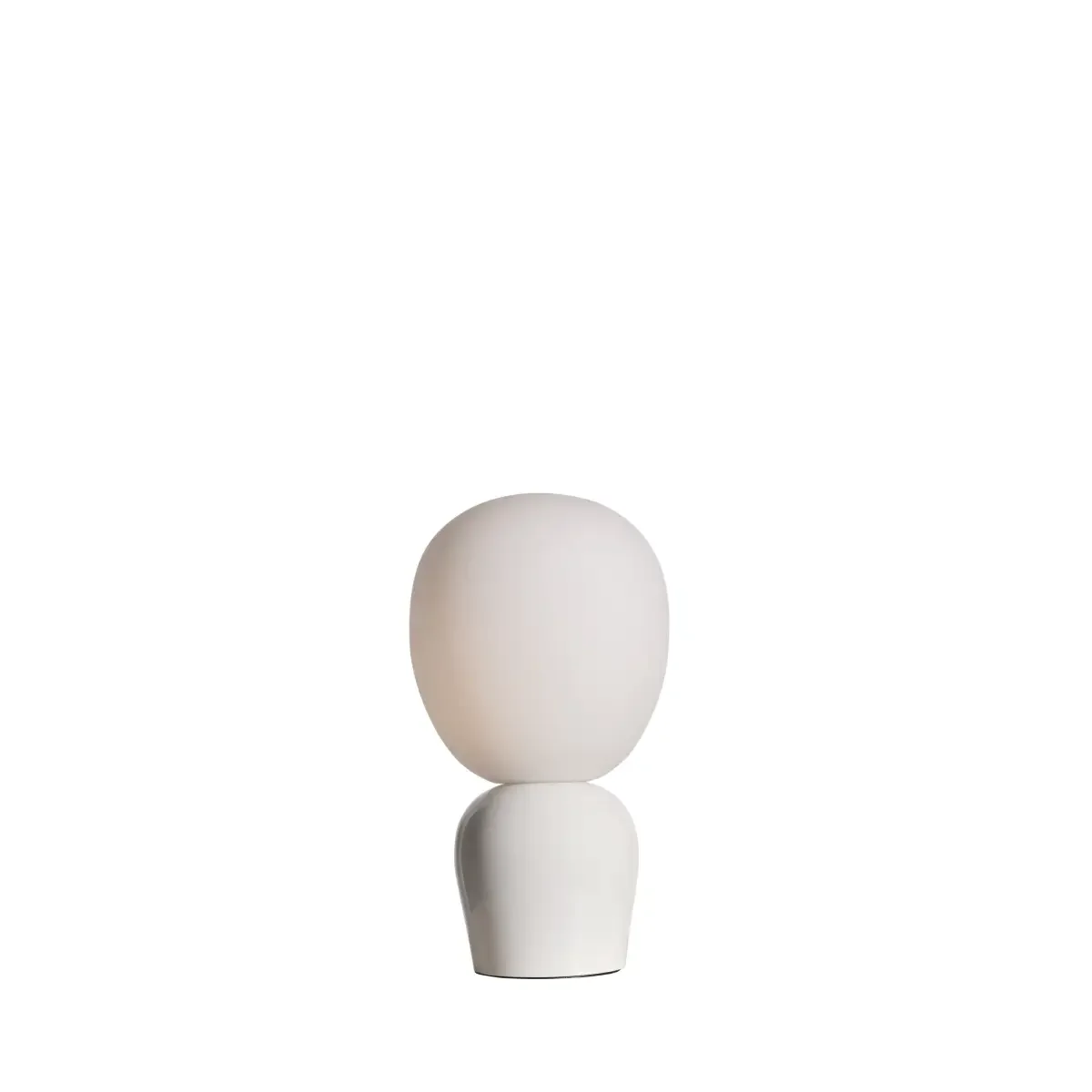 Belid, Bordslampa Ø18,4xH33,5 cm Metall/Glas Blank vit