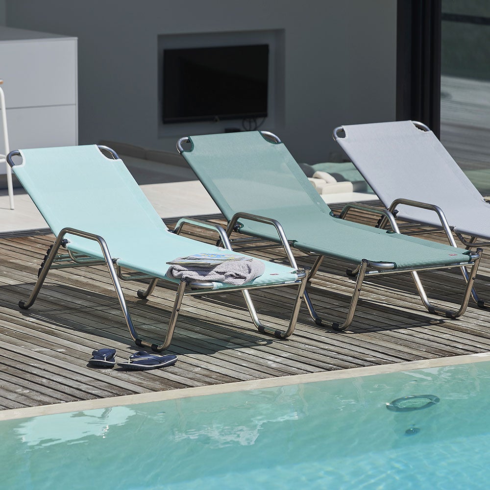 River solsäng white aluminium 