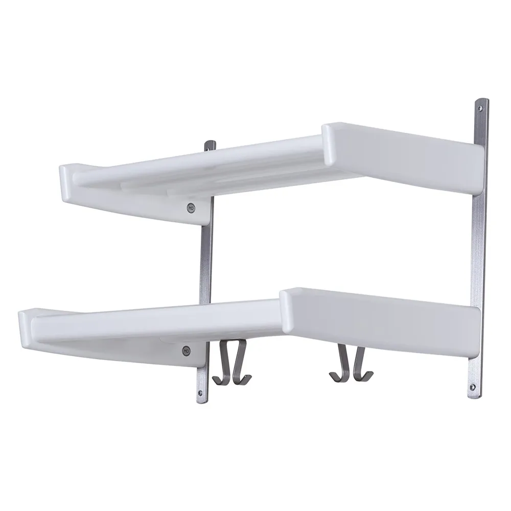 oscarssons möbel, meja hatthylla 59 cm 2 hyllplan vitlackad björk