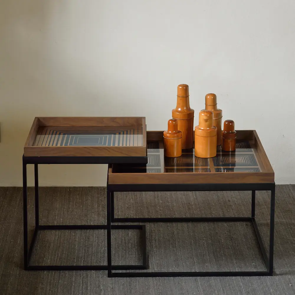 Squares bricka 38x38 cm ink