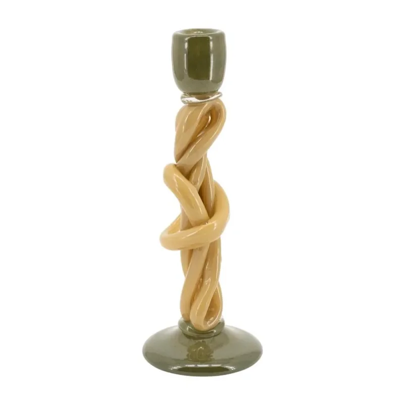 WrapIt ljusstake 11x11x30,5 cm glas multicolour