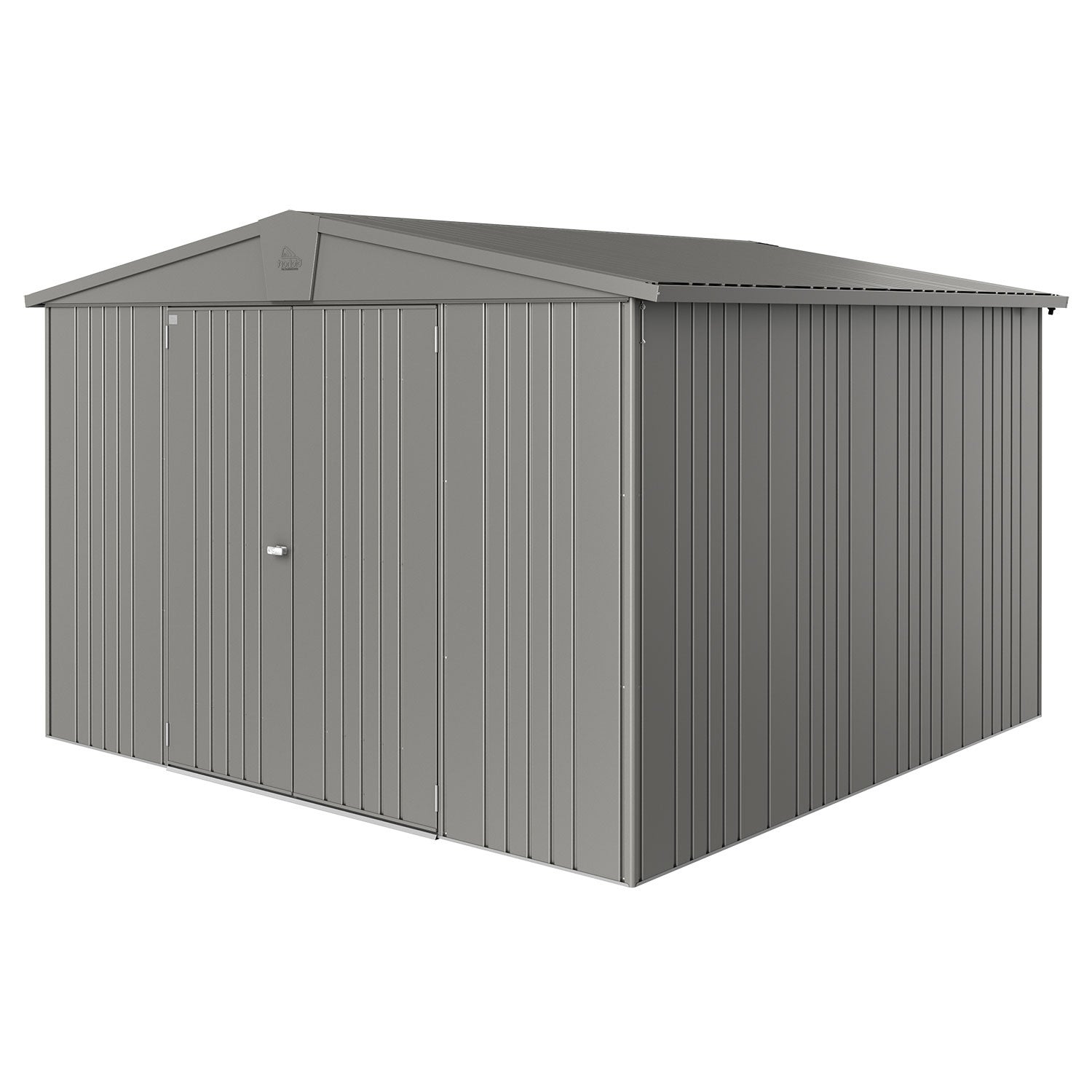 Europa trädgårdsskjul storlek 7 metallic kvarts-grå