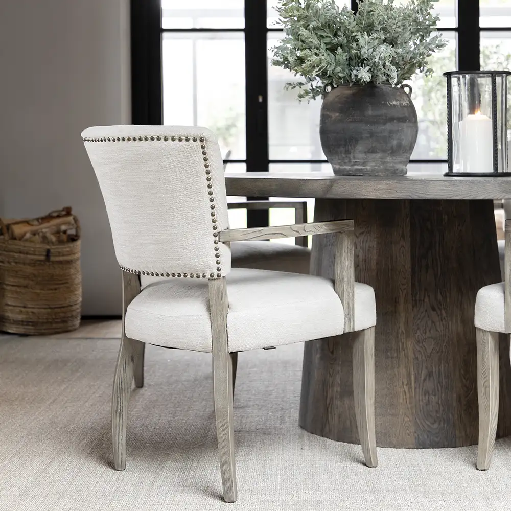 JOSH  matbord Ø150 silver back