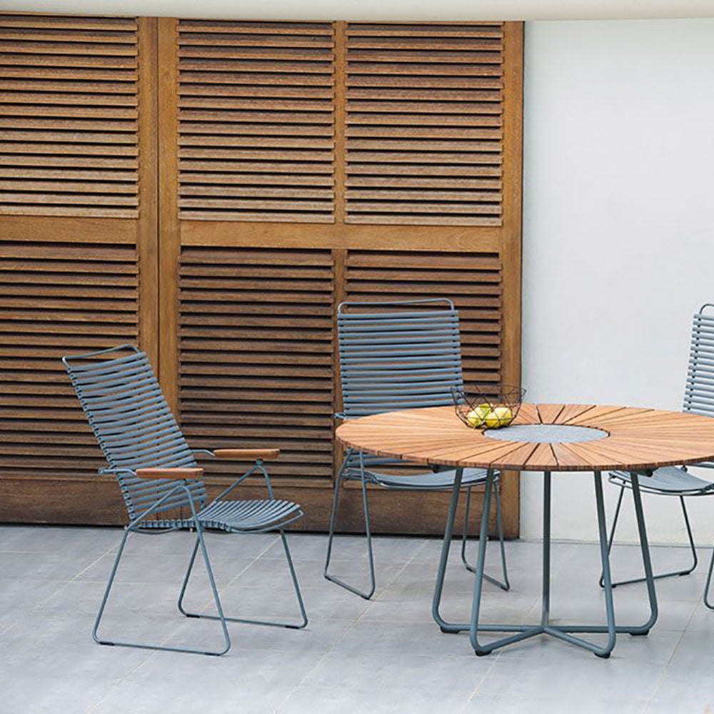 Click karmstol hög pine green/grey bamboo