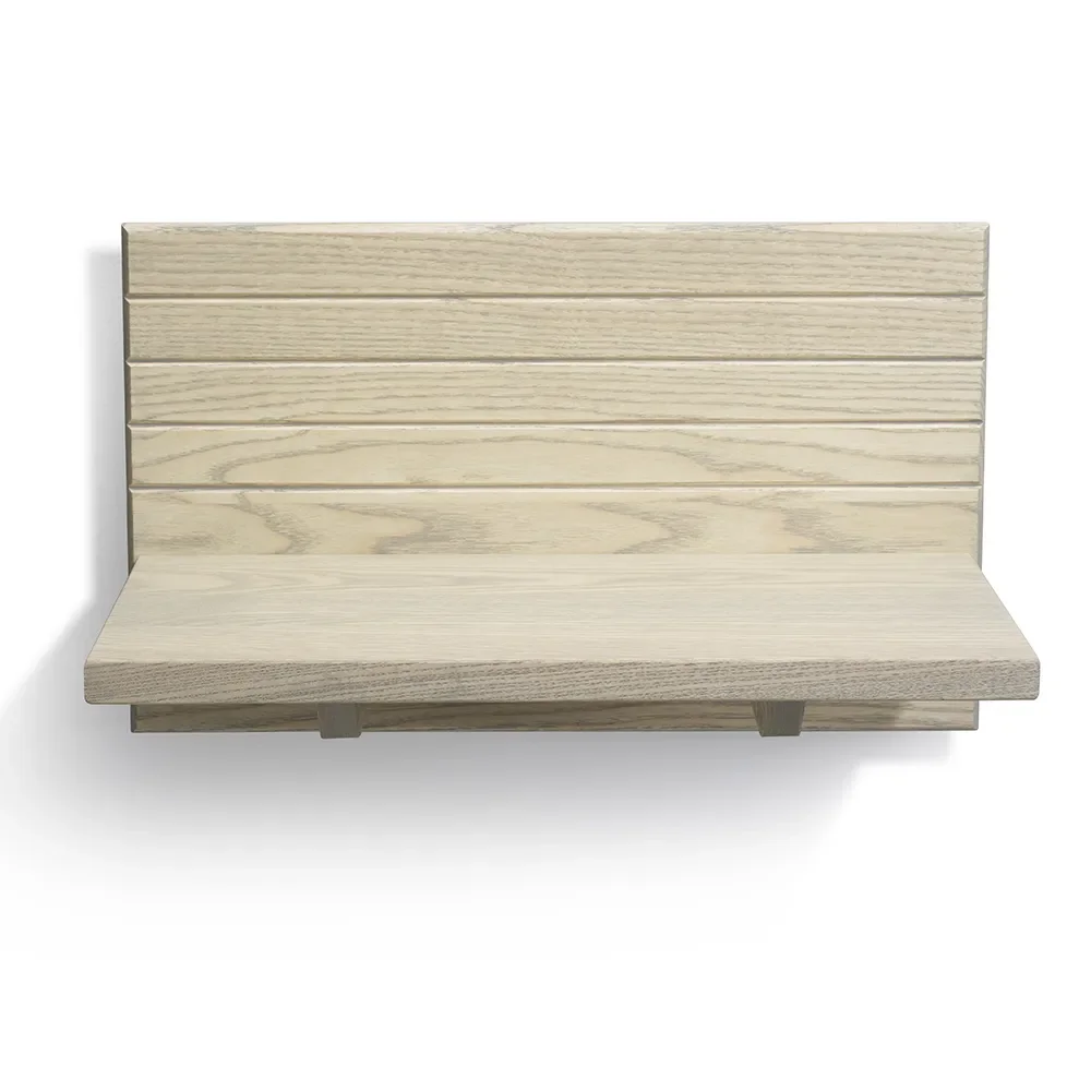 Oscarssons Möbel, Altea Sängbord med Hylla Gråoljad Ask