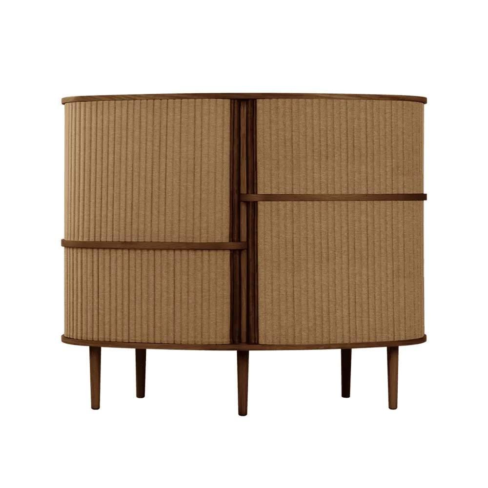 Audacious Highboard Skåp Mörk Ek/Sugar Brown