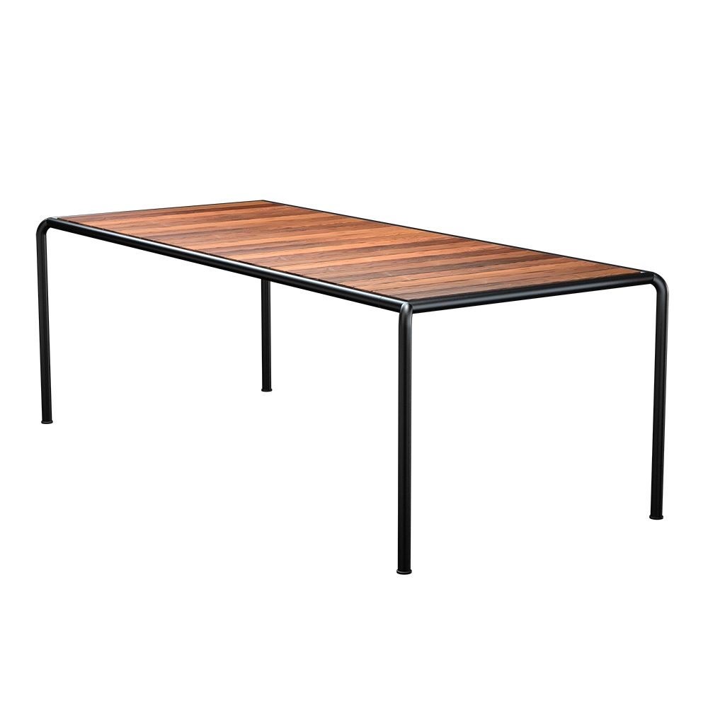 Produktfoto för HOUE - AVANTI Dining Table - Trädgårdsbord - Thermo Ash/Black - L222 x W98 x H75 cm