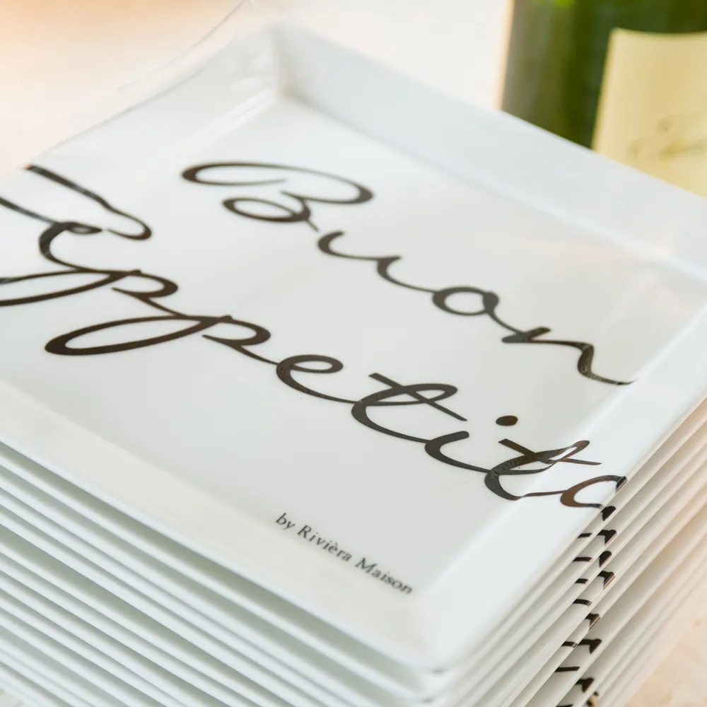 Buon Appetito tallrik fyrkantig 22 x 22 cm