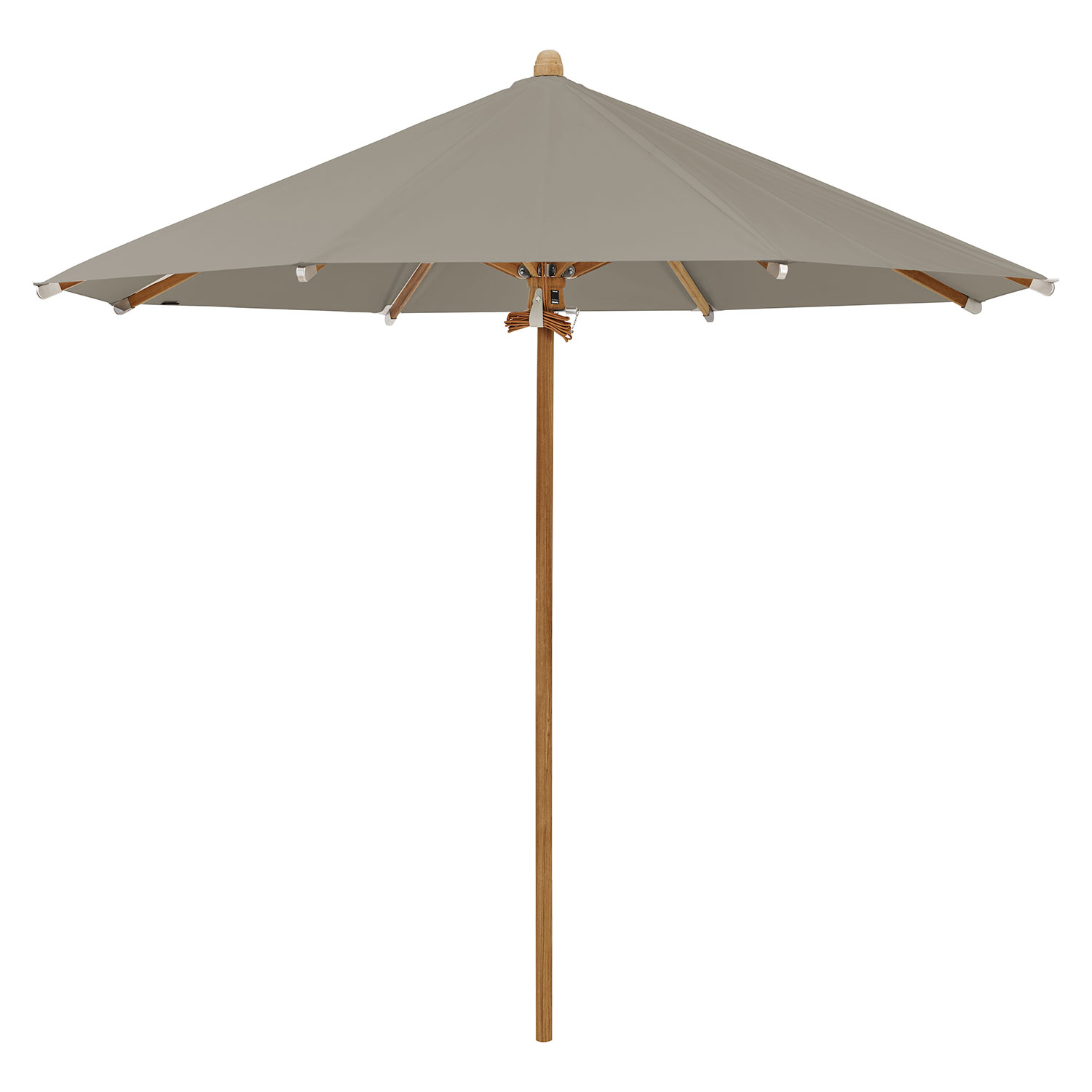 Teakwood parasoll 350 cm kat.5 611 sandstone