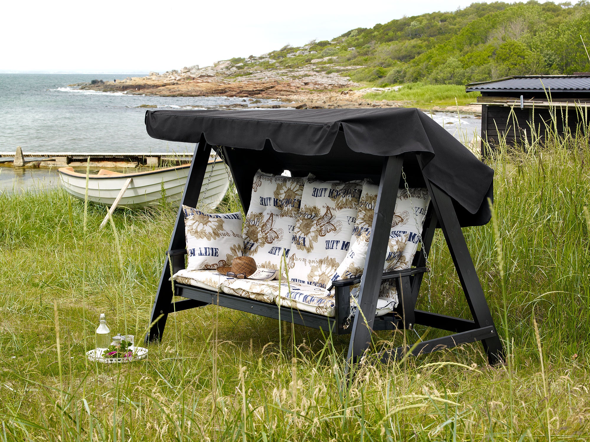 Kornhult hammock svart furu 