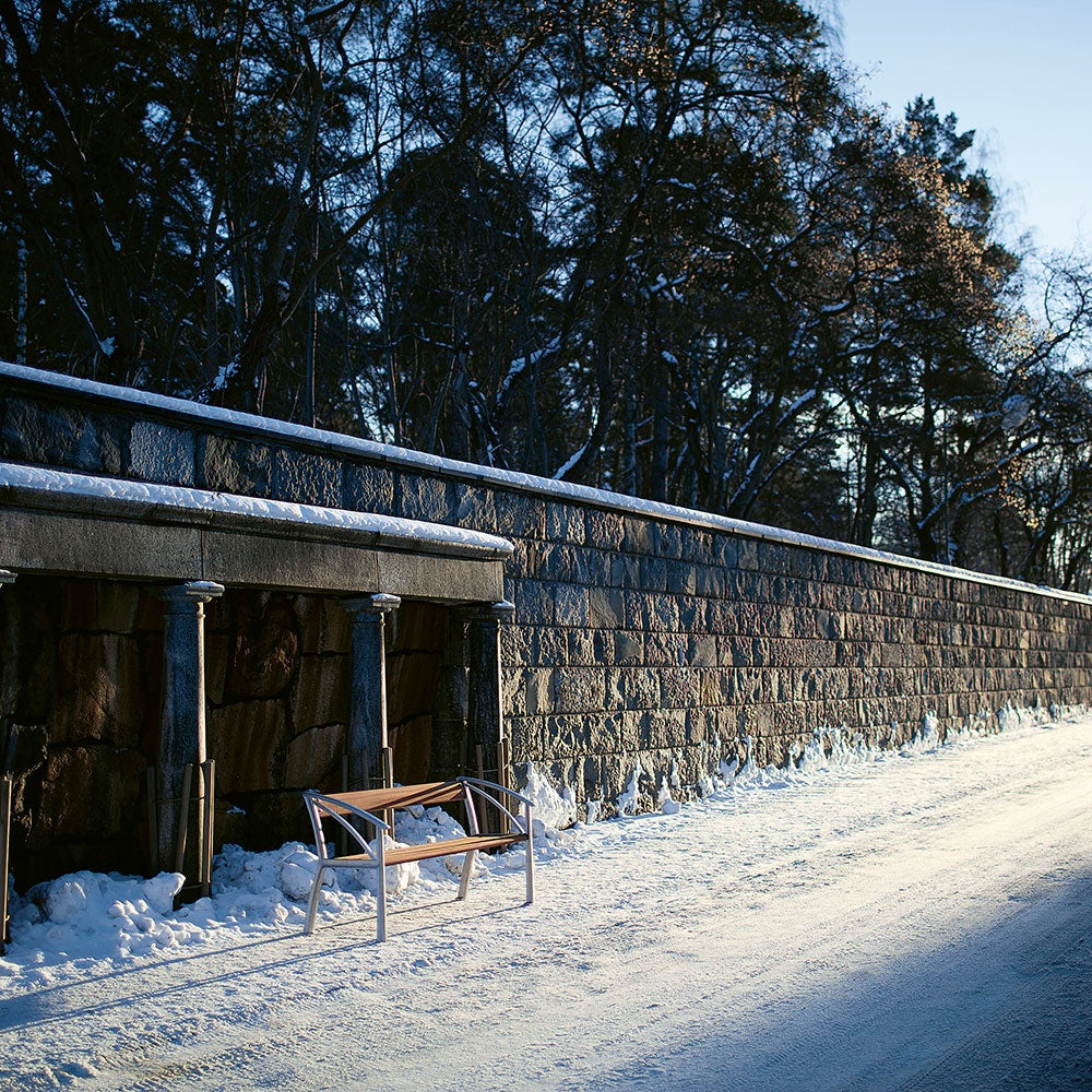 Vasa soffa natur / oljad mahogny