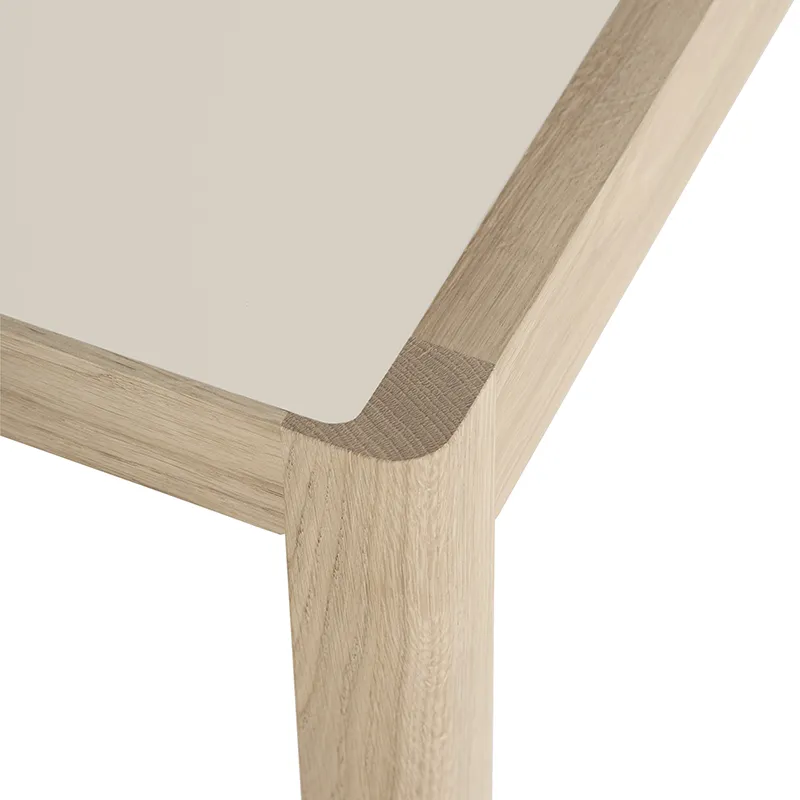 Workshop Table 92x200 cm - Warm Grey Linoleum Oak