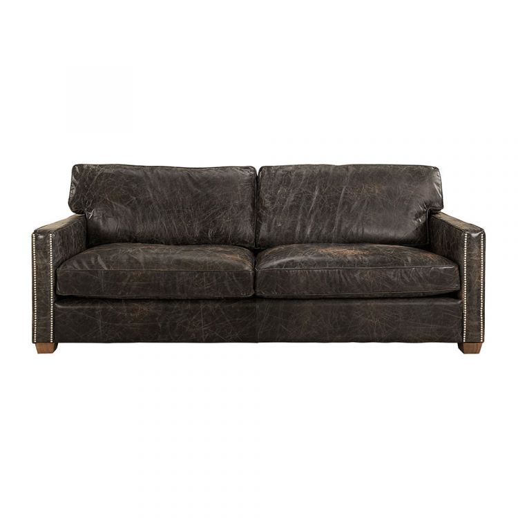 Produktfoto för Artwood, Viscount 2-Sitssoffa Leather Fudge