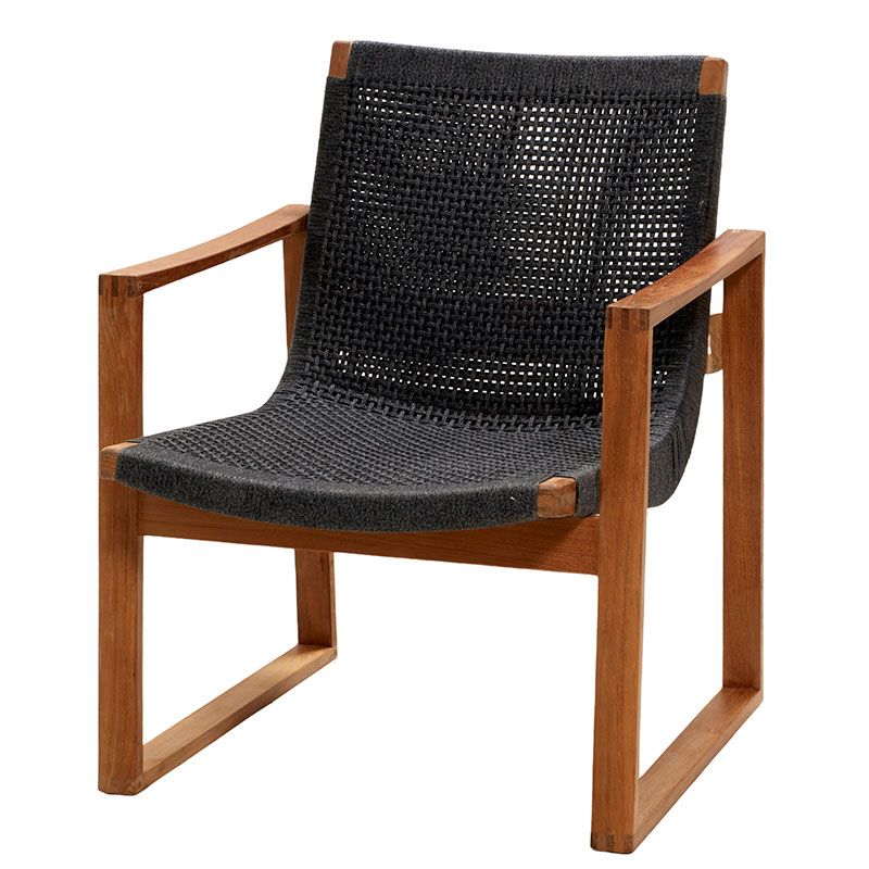 Produktfoto för Cane-line - Choice Chair - Outdoor - Matstol - Frame: Black, Stainless Steel Base 4 Legs / Seat: Black - W59 x D53 x H42 cm