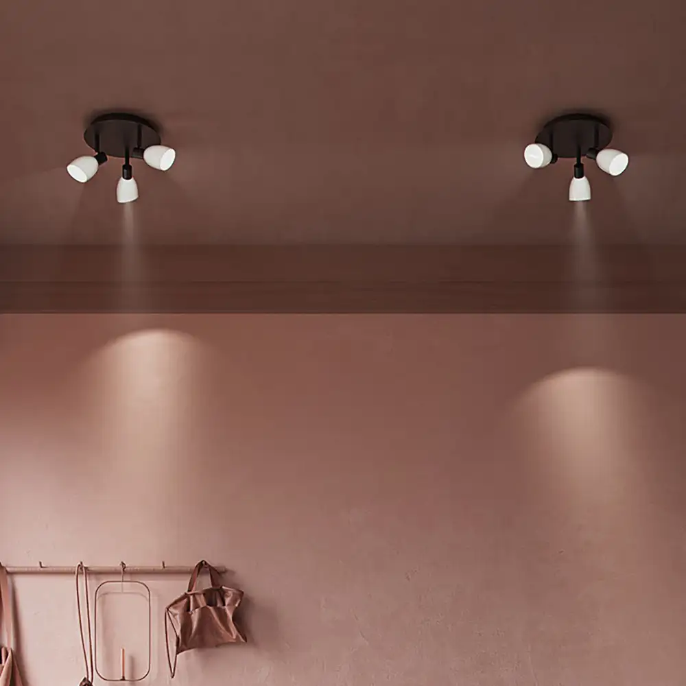 Cut spotlight 3 svart G9