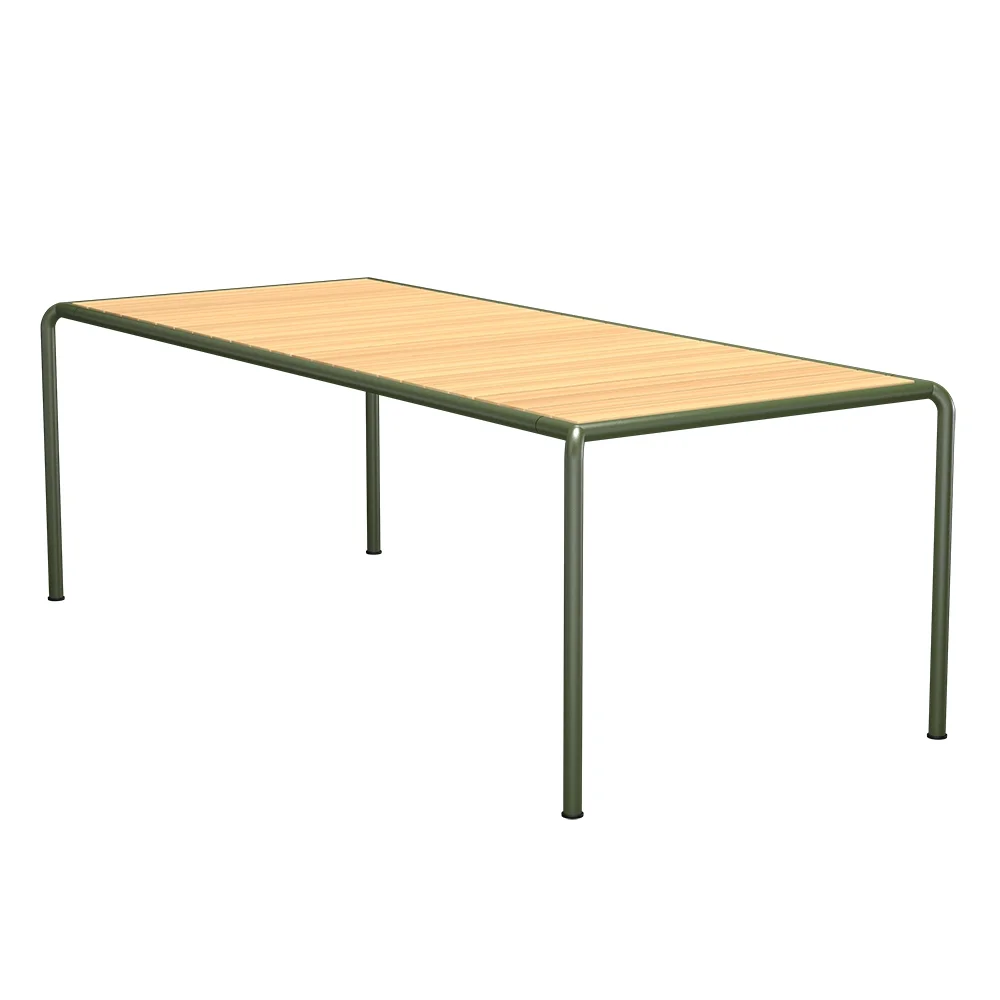 AVANTI Matbord 222x98 cm furu/olivgrön