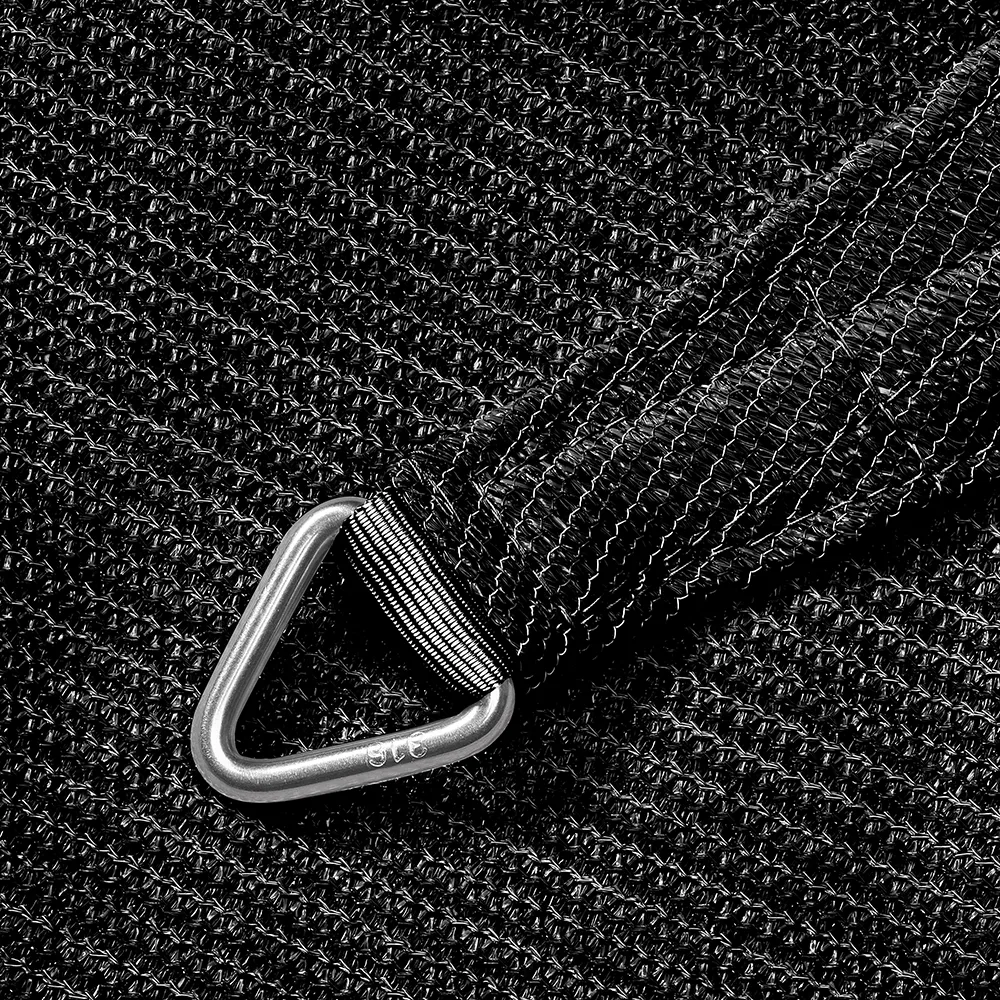 Coolfit solsegel triangulärt 500x500cm svart