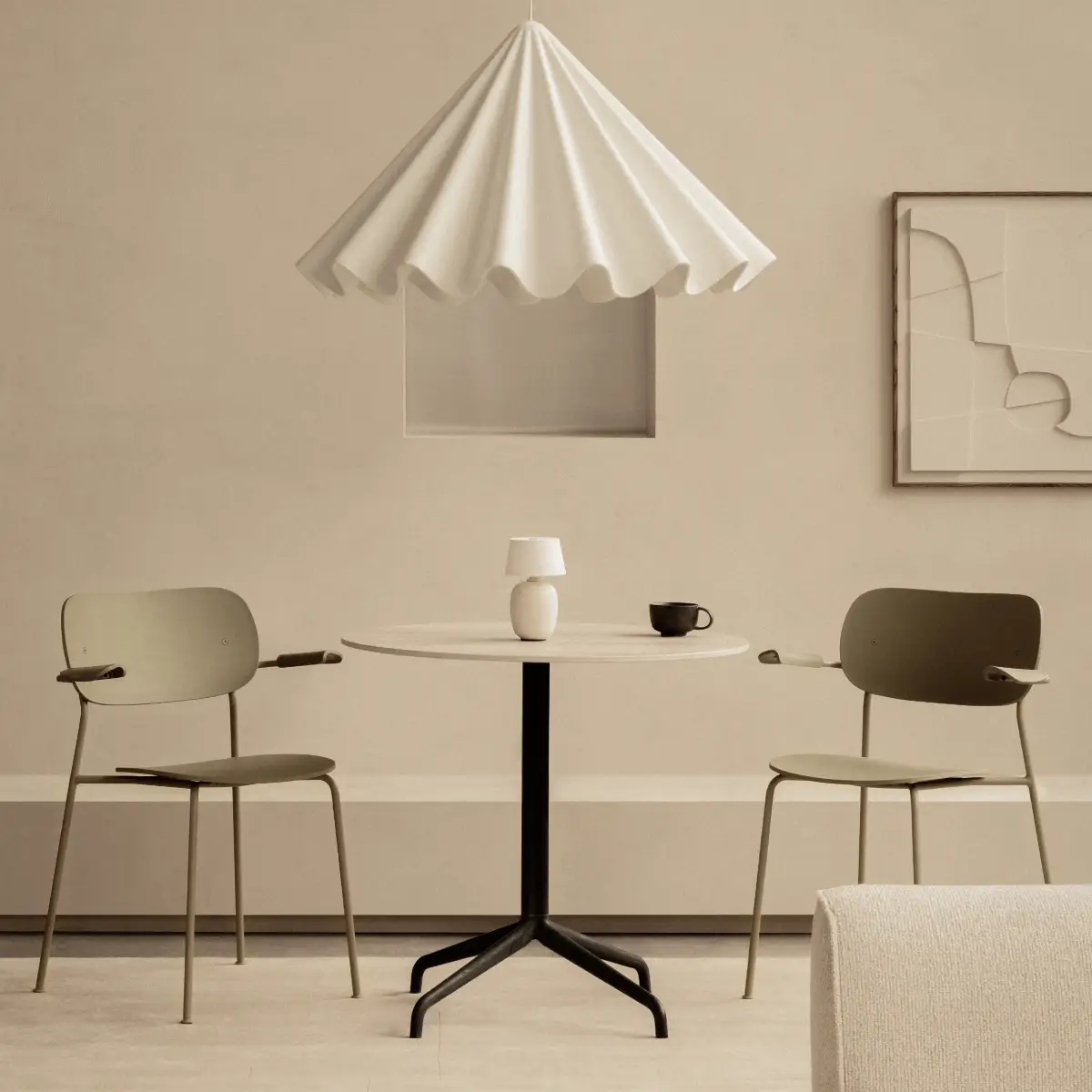 Dancing Taklampa Offwhite Ø95 cm