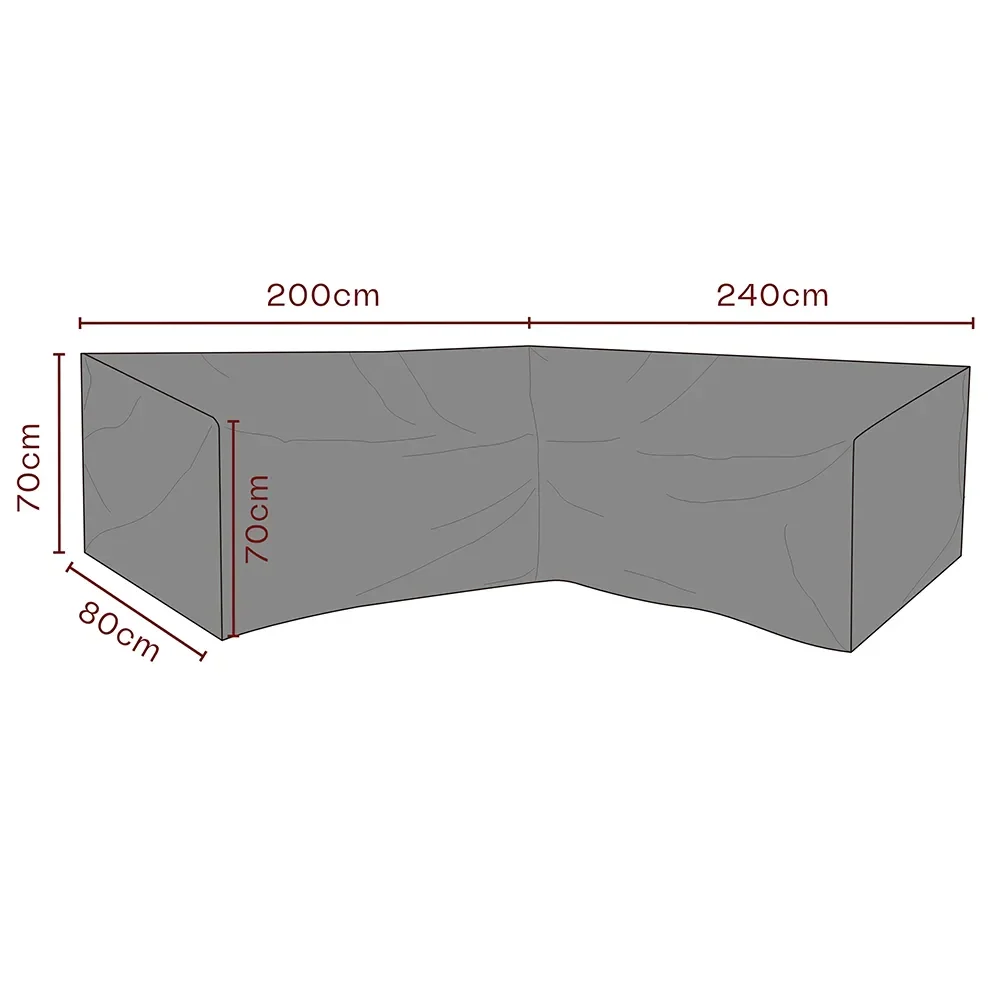 Möbelskydd hörnsoffa 240/200x70x80 cm Premium