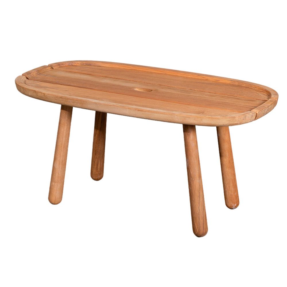 Produktfoto för Cane-line - Glaze Coffee Table, Small - Round - Soffbord - Frame: Lava Grey, Aluminium / Tabletop: Green, Glazed Lava Stone - H:45 x W:45 cm