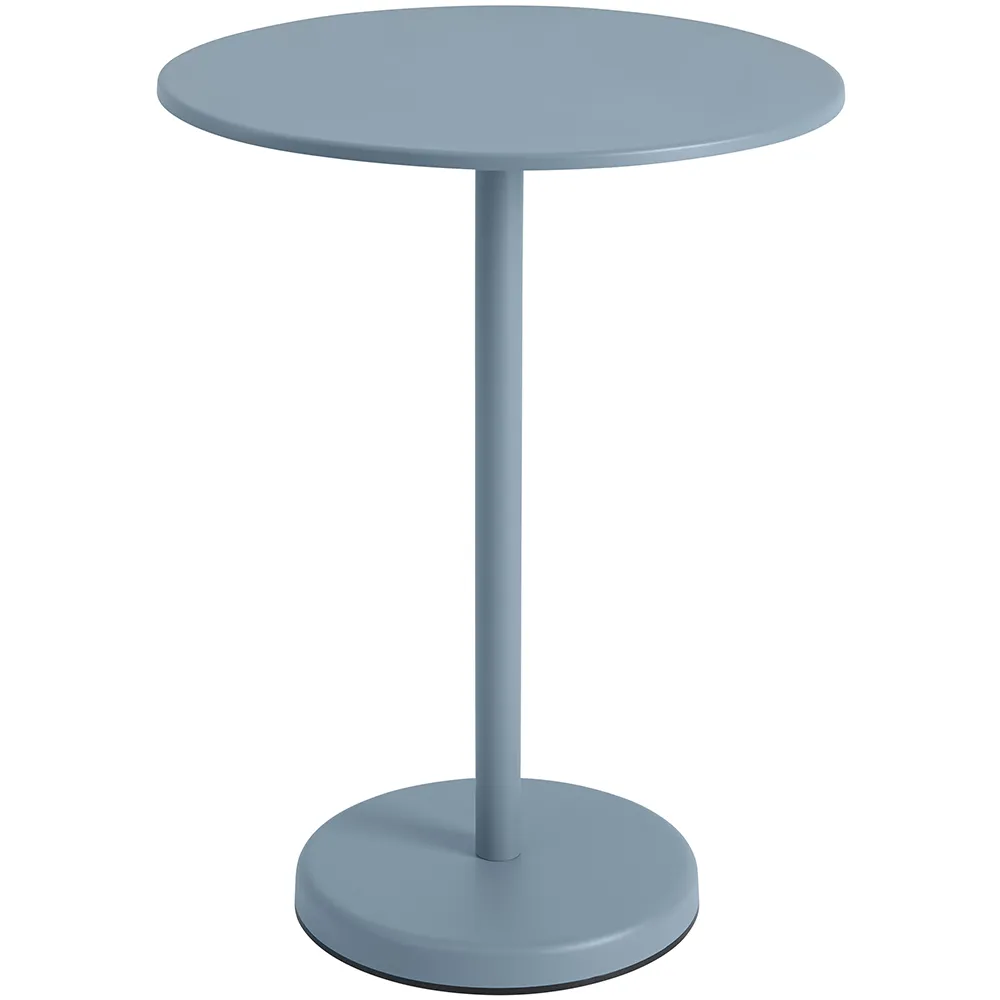 muuto, linear steel barbord ø70 h: 95 cm pale blue