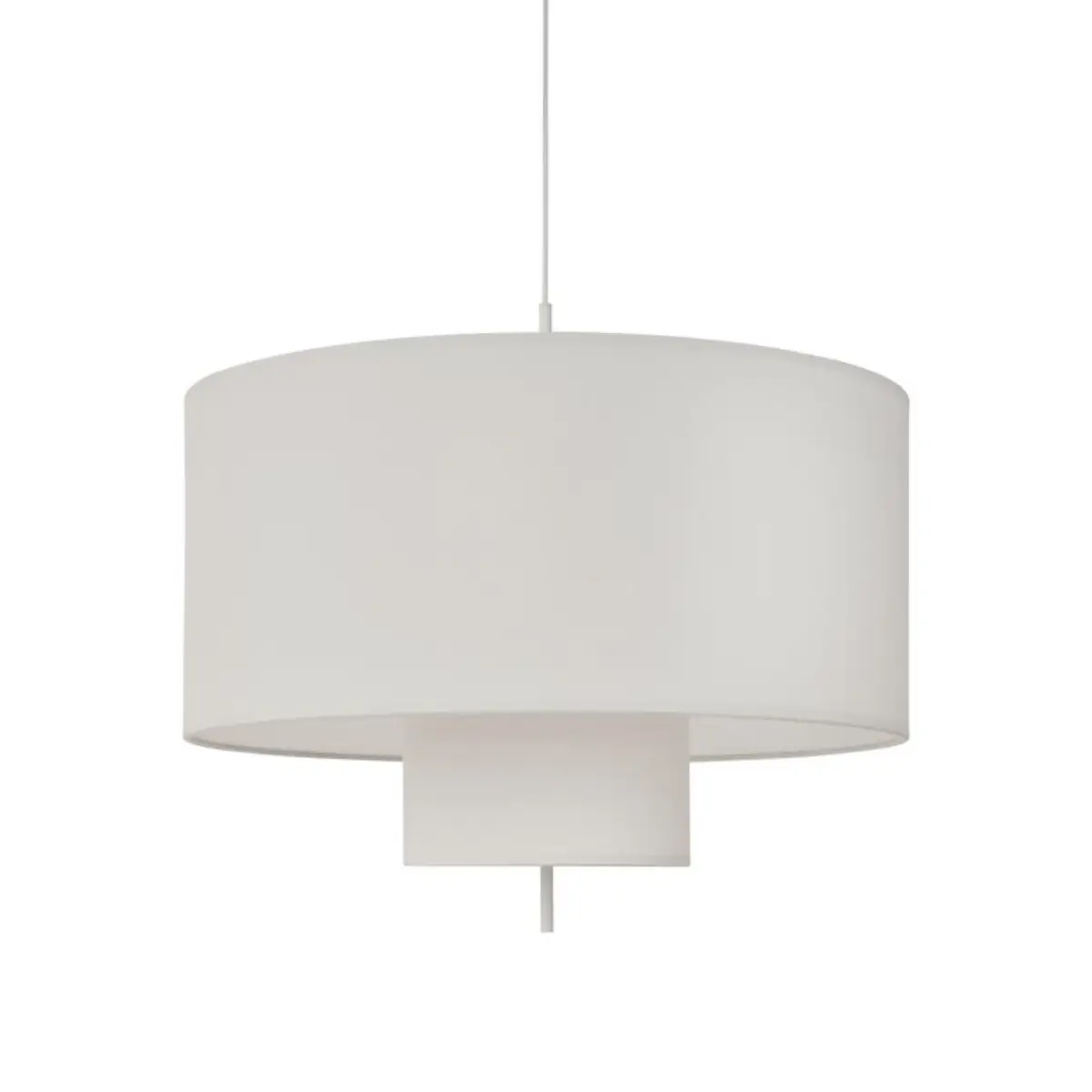 New Works, Margin Pendellampa Ø90 Vit Canvas