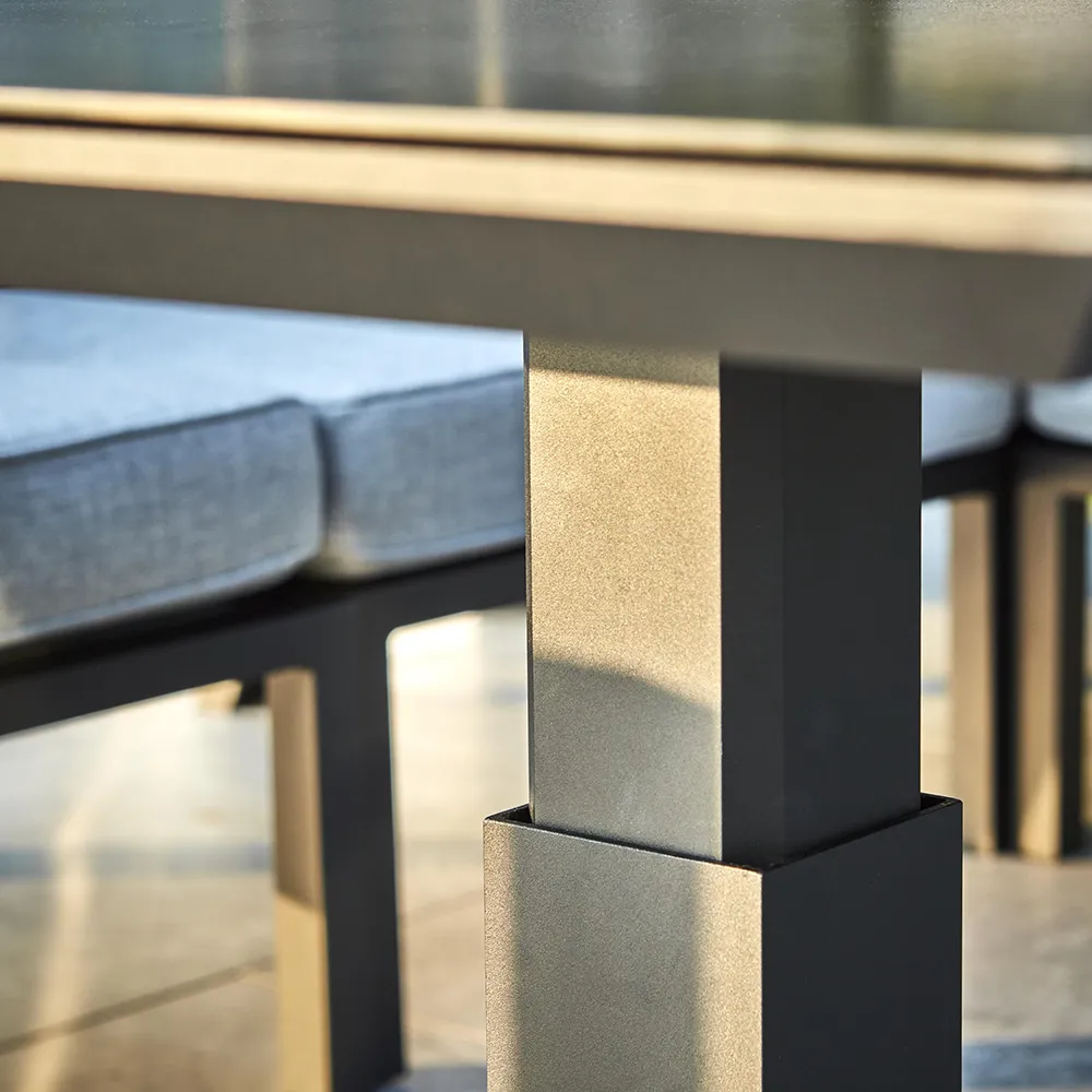 Heis Soffbord höj- och sänkbart 79x79 cm svart