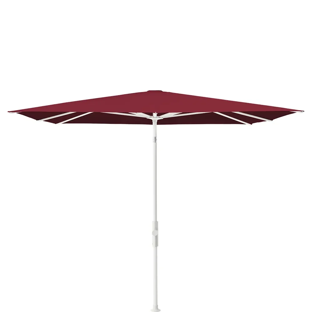 Glatz, Twist parasoll 240x240 cm matt white Kat.5 645 Burgundy