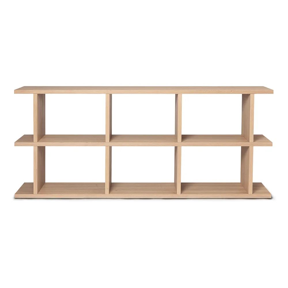 Produktfoto för Ferm Living - Kona Bookcase 3x2 - Hyllor - Natural - B: 170 x H: 72 x D: 30 cm