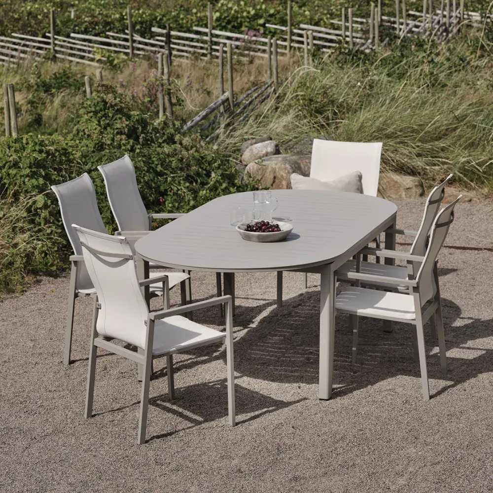 Lomma matbord 110x220-280 cm elipse Khaki