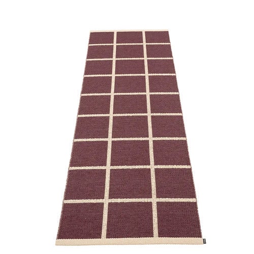 Vävd Matta Criss Burgundy 70x225 cm